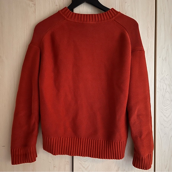 Everlane The Link-Stitch Crewneck Sweater in Rust - Picture 7 of 10